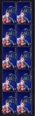 Lucille Ball American Icon Strip Of 10 Mint Stamp 3