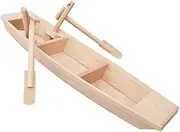 HEALSOPTHY Mini Wooden Boat Model Decorative Small Ship for Home Office Wooden Boats