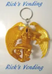 Yu-Gi-Oh Yugioh Keychain Keyring Winged Dragon Of Ra Gold