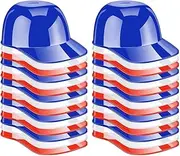 Veulrn Baseball Helmet Ice Cream Snack Bowl, Mini Baseball Cap Bowl, Kids Helmet Chip Bowl, Ice Cream Sundae Helmet,30pcs