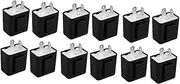 ULTECHNOVO 12 Pcs Motorcycle Relay LED Flasher Relay 2 Pin Motorcycle Accessories Flasher Relay for LED Turn Signal Turn Signal Flasher for LED Lights Electronic LED Flasher