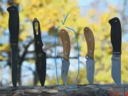 Melita-K Knife "Borovik" Camp & Tourism Wood Handle Steel 50x14MF HRC 52-56