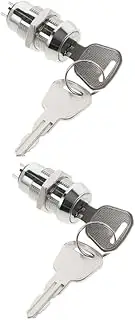 Baluue 2 Sets Quick-install Ignition Starter Switch for Mobility Scooters Forklifts Motorcycle Ignition Key Reliable