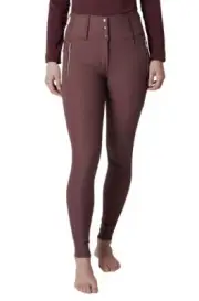 Horze Andrea Slimming High Waist Full Seat Breeches, Navy or Mahogany, 22-32