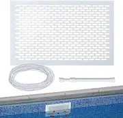Pool Skimmer Shield | Fine Mesh Pond Skimmer | Leaf Guard Net Blocker for Swimming Pools | Swimming Pool Cleaning Net | Anti-Rust Skimmer Debris Catcher for Leaves, Inssect, and Dirt