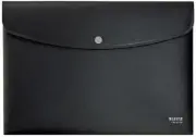 Leitz Recycled Document Wallet, A4, Black, Pack of 10