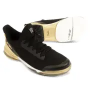 Mens KR TPC ALPHA Bowling Shoes interchange soles/heel Sizes 5-13 RH Black/Gold