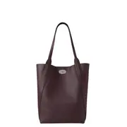 [Mulberry] North South Bayswater Tote Black Cherry Heavy Grain