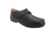 Roamers Mens XXX Extra Wide Touch Fastening Tramline Casual Shoes (Black) - UTDF644