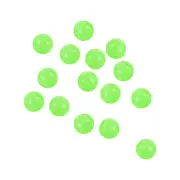 100Pcs Soft Rubber Fishing Beads Glow in the Dark 10mm for Fishing Rigs, Green