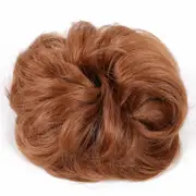 2 Pcs Messy Scrunchies Hair Buns Synthetic Elastic Band Chignon Tails Rose Bun Hair Scrunchie Wedding Hairpieces Space Buns