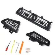 Car Plating Center + Right + Left Console Grill Dash AC Air Vent 64229166885 for BMW 5 Series with Installation Tools