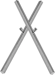 2pcs Calligraphy Paperweight White Iron Ruler Stylish Paper Pressing Tool for Calligraphy Supplies and Office Dec