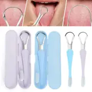Tongue Scraper Tongue Clean Silicone Brush Oral Care Stainless Steel Health Care