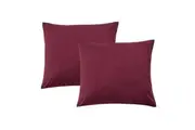 LINENOVA 2pcs European Pillowcases Ultra Soft Pillow cases 65x65cm - Burgundy