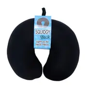 Annabel Trends Squidgy Travel Light As Air Neck Support Pillow 30x27cm Black
