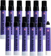 Sakura Solidified Paint Solid Marker, Black (Box of 12)