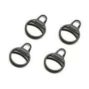 Zipper Ring Pulls Zipper Tab Replacement for Luggage Suitcase Backpack 4 black