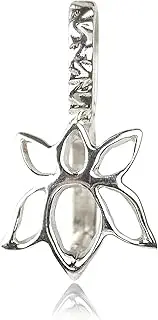 [The Jewellery Store London] Lotus Flower Pendant Pinch Bail Jewelry in 925 Sterling Silver