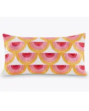 Trina Turk 200tc Satin Stitch Embroidered Oblong Pillow