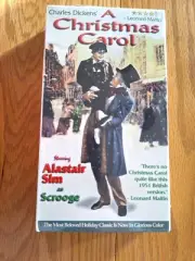 A Christmas Carol 1951 Alastair Sim Colorized VHS New Factory Sealed