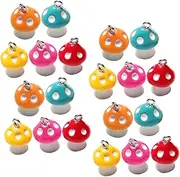 [GRADENEVE] Diy Mushroom Resin Charms Jewelry Making Supplies Pendant Necklace Earring Keychain Craft Supply