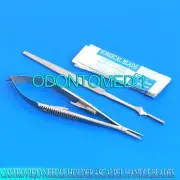 7 Pcs Surgery Instruments Castroviejo needle Holder, Scalpel Handle with Blades