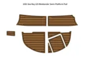 2001 Sea Ray 225 Weekender Swim Platform Pad Boat EVA Foam Teak Deck Floor Mat
