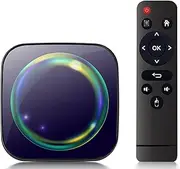 Android 12.0 TV Boxes,H8S Smart Android TV Box with Allwinner H618 Quad-core 64bit ARM Corter-A53 CPU, Supports 6K/4K 2.4G/5G Dual WiFi BT4.0 100M Enternet,4gb+64gb
