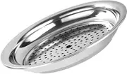 KICHOUSE Practical Stainless 26cm Double Layer Draining Dumpling Plate Suitable for Snacks Sushi Condiments