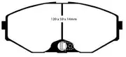 EBC Brakes DP31471C Redstuff Brake Pads