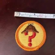GIRL SCOUT WORLDS TO EXPLORE BADGE - SCIENCE SLEUTH - ORANGE BORDER