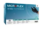 SUPERIOR QUALITY ANSELL TEXTUTED BLACK NITRILE WORKSHOP GLOVES 100 PACK