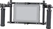 Nitze Director Monitor Cage with Handles n V Mount Battery Mounting Plate for Atomos Shogun Shinobi Connect Blackmagic Video Assist 12G 5" 7" 9" Recorders