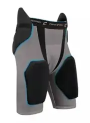 CHAMPRO Tri Flex 5 Pad Integrated Girdle Black Grey Blue Adult M Medium Football
