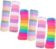 6pcs Cat Plush Interactive Pillows for Cats Teeth Grinding Chew Plaything Adorable Plush Designs for Engaging Pet Playtime