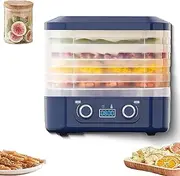 Food Freeze Dryer Machine for Home, Dryer Machine for Candy and Snacks, Food Dehydrator Machine with Digital Adjustable Timer and Temperature Control, For Fruits Meat And Vegetables (Blue)