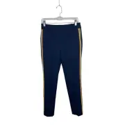 NWT Talbots Chatham Ankle Pants 4 Navy Side Stripe High Rise Stretch