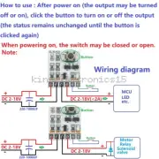 DC5V 12V 2A Bistable self-locking switch Module LED Controller Relay touch NEW
