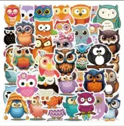 10pcs Adorable Owl Stickers- Scrapbook, Journaling, DIY Craft *Random Assortment