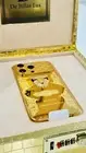 CUSTOM 24k Gold Plated Apple iPhone 15 Pro Max Engraved Diamond PANTHER 1TB