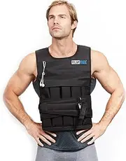 RUNmax 20LBS - 150LBS Adjustable Weighted Vest Wtih Shoulder Pads Option for Men and Women