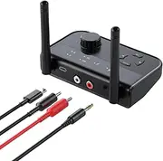 Wireless Audio Receiver | Antenna BT Adapter for Stereo Receiver | Mp3 Player Transmitters, Car Music Player, TV Repeater, Flexible for Home Stereo Multiple Speakers