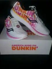 BNIB DUNKIN DONUTS KINVARA 10 SAUCONY BOSTON RUNNERS MEN'S USA 8