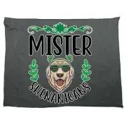Mister Shenanigans Dog Irish St Patricks Day Ireland Microfiber Gym Sports Towel