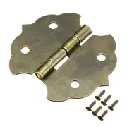 Retro Hinges (1.12'') 8Pcs, with Screws - for Door, Window, DIY Projects