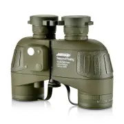 [EU Direct] AOMEKIE AO3097 Marine Binoculars 10x50 with Rangefinder Compass for Adults FMC Lens IPX7 Waterproof Telescop