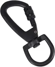 Locking Carabiner,Keychain Carabiner with Lock | Eye Snaps, Swivel Snap Hooks, 360 Degrees Rotating, Flag Clips, Rope Clips for Securing Pets