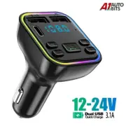 Wireless 5.0 Bluetooth FM Transmitter MP3 / USB / TYPE - C / PD Charger Adapter