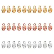 100Pcs Alloy Ice Pick Pinch Bails Findings For DIY Craft Jewelry Making 11x6x4mm